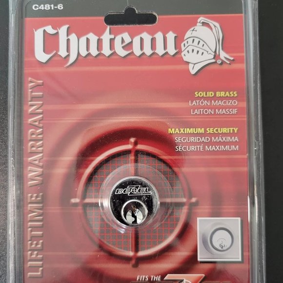 Chateau Storage & Organization Chateau Solid Brass Front Loaded